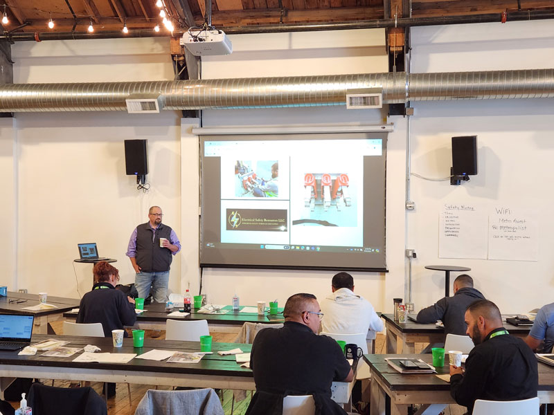 An ESR training in process